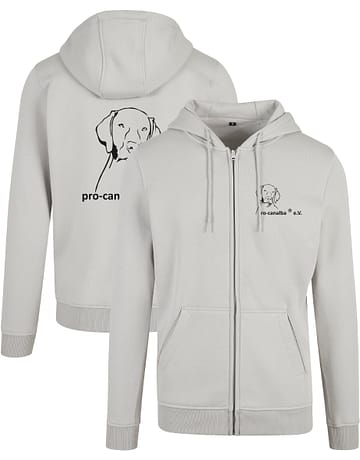 pro-canalba ® e.V. <br> Classic Zip-Hoodie <br> Light Asphalt