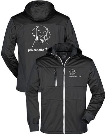pro-canalba ® e.V. <br> Softshell-Jacke <br> Black