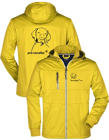 pro-canalba ® e.V. <br> Softshell-Jacke <br> Yellow