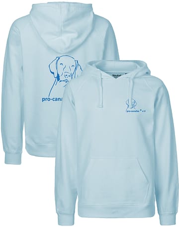 pro-canalba ® e.V. <br> Organic Hoodie <br> Light Blue