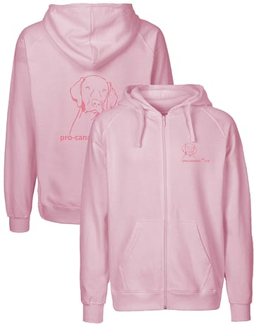 pro-canalba ® e.V. <br> Organic Zip-Hoodie <br> Light Pink